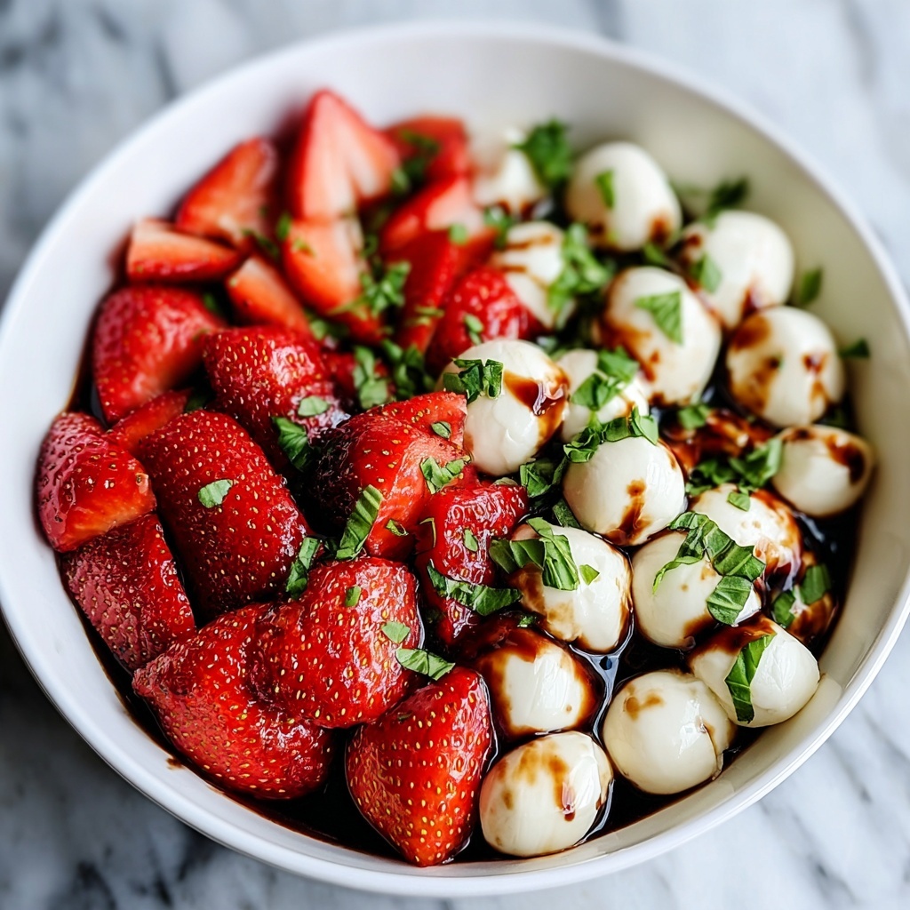 Balsamic Strawberry Caprese: A Fresh Twist on a Classic Salad Recipe - Recipe Image