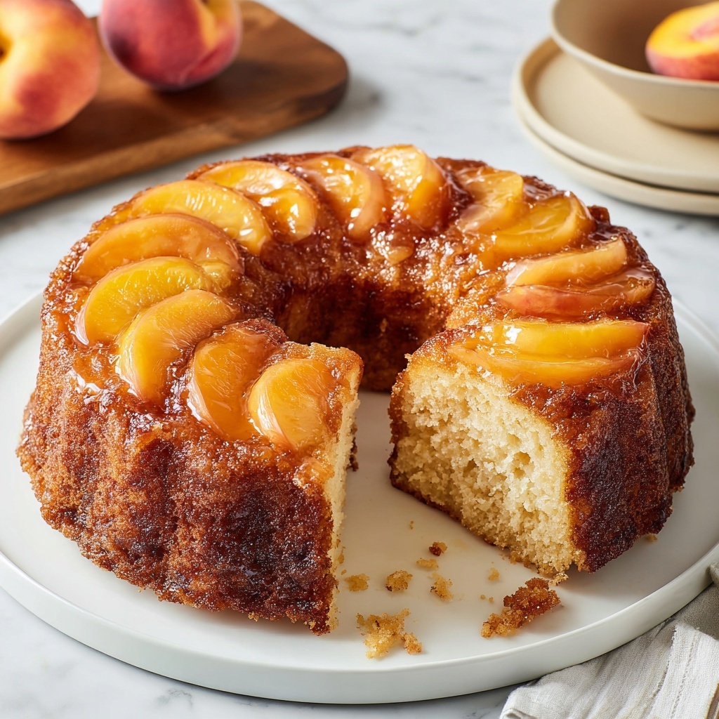 Peach Cobbler Pound Cake Recipe - Recipe Image