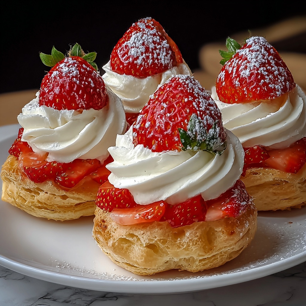 Strawberry Cream Puffs Recipe - Recipe Image
