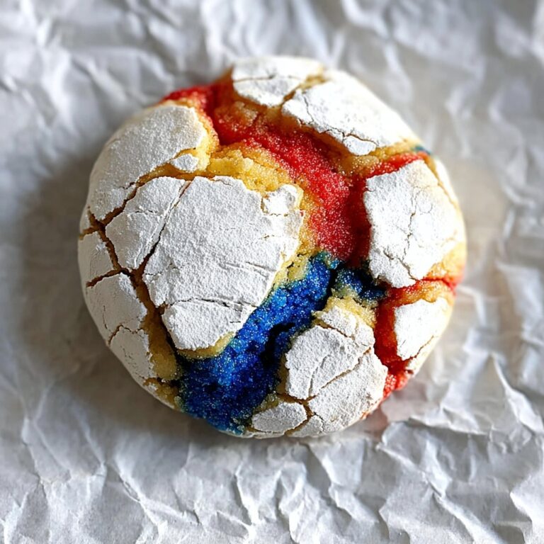 4th of July Crinkle Cookies Recipe