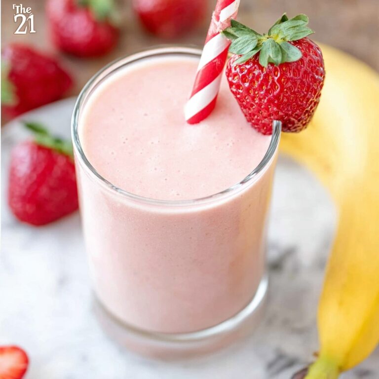 Strawberry Banana Smoothie with Yogurt Recipe