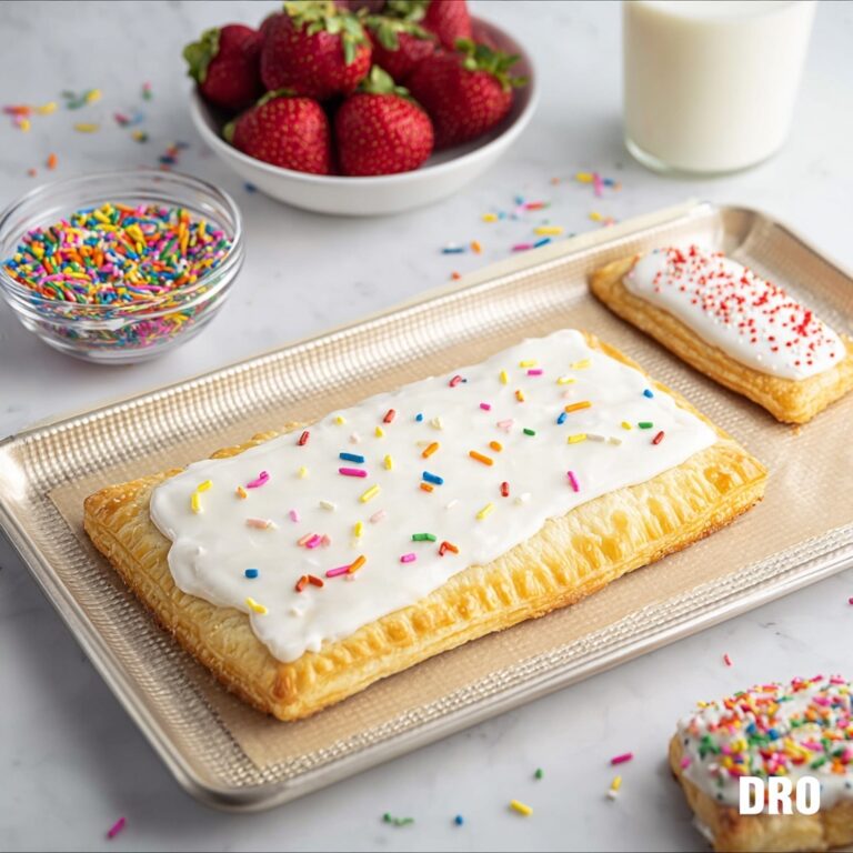 Homemade Giant Frosted Strawberry Pop Tart Recipe