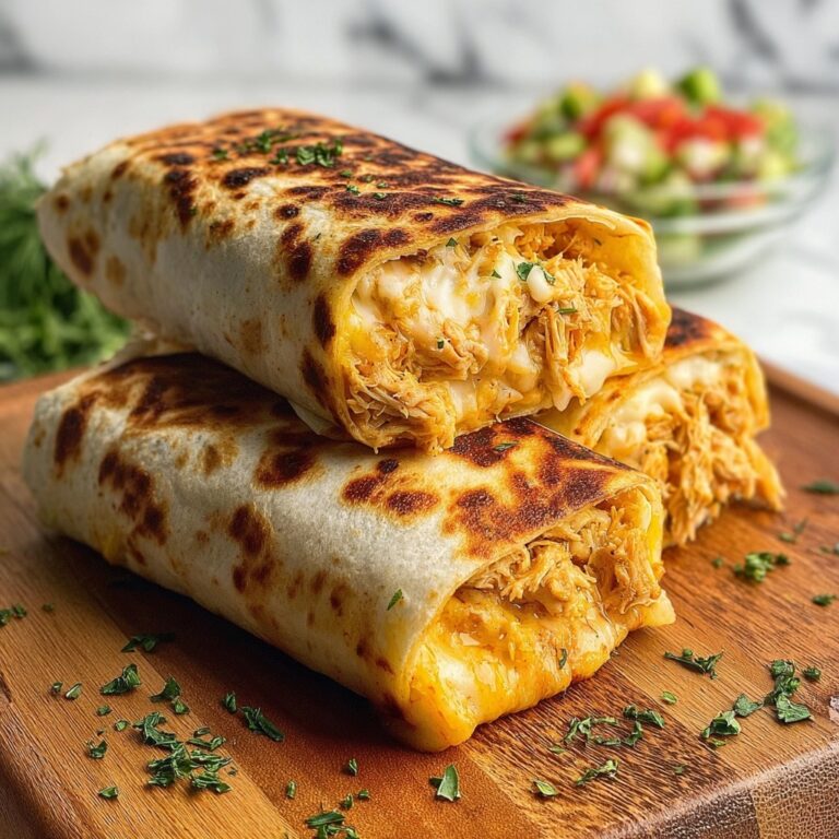 Cheesy Garlic Chicken Wraps Recipe