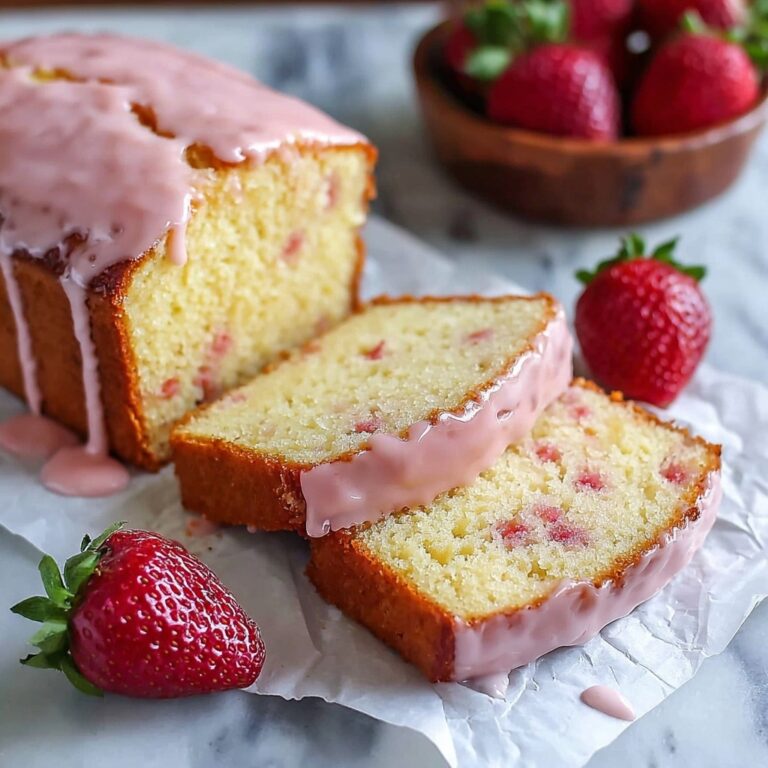 Strawberry Pound Cake with Strawberry Glaze Recipe