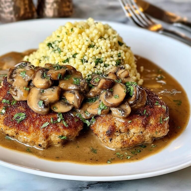 Irresistible Chicken Schnitzel with Mushroom Gravy Recipe