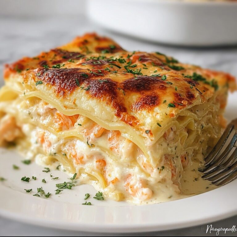 Seafood Lasagna with Creamy Cheese Recipe