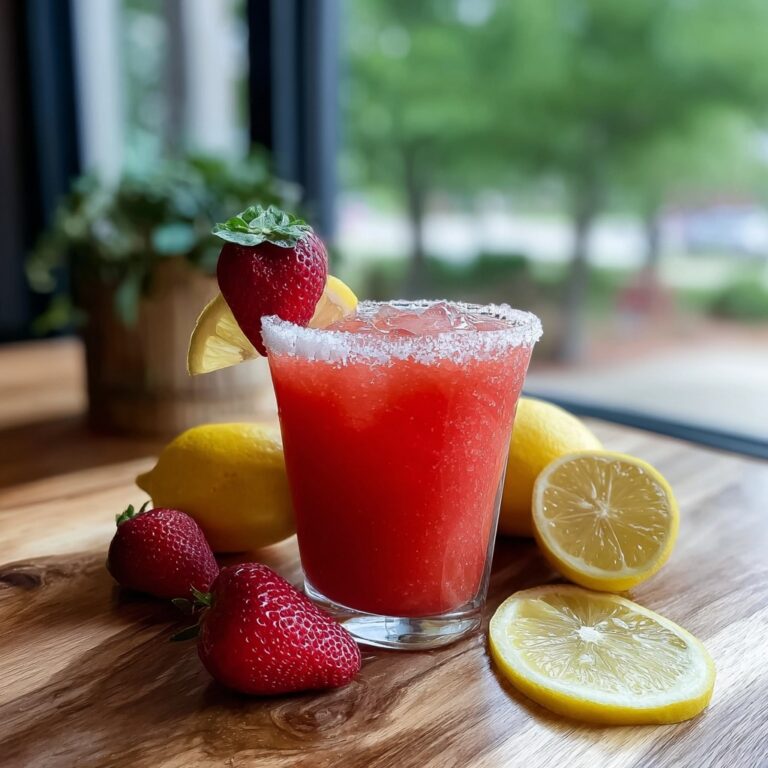 Strawberry Lemonade Mocktail Margarita Recipe