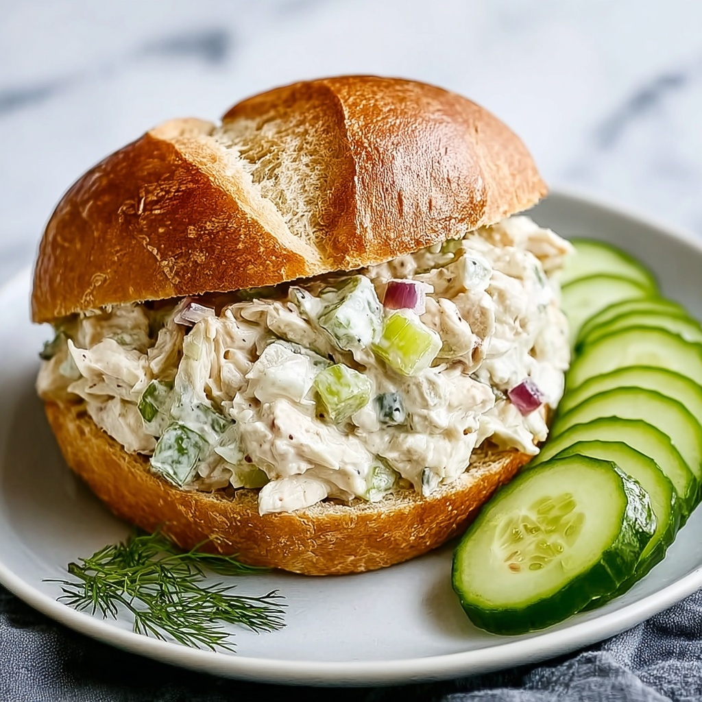 Savory Dill Pickle Chicken Salad Recipe - Recipe Image