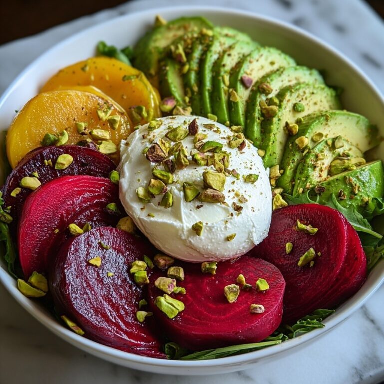 Indulgent Elegant French Beet and Avocado Salad with Crème Fraîche Recipe