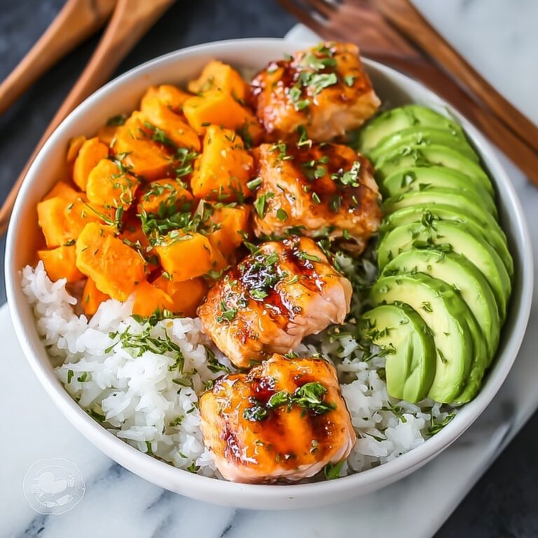 Sriracha Honey Salmon Bowls Recipe