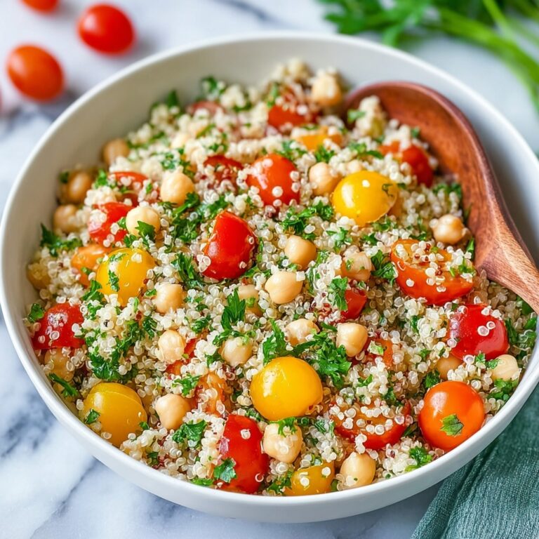 Tomato Quinoa Salad with Chickpeas and Lime Recipe