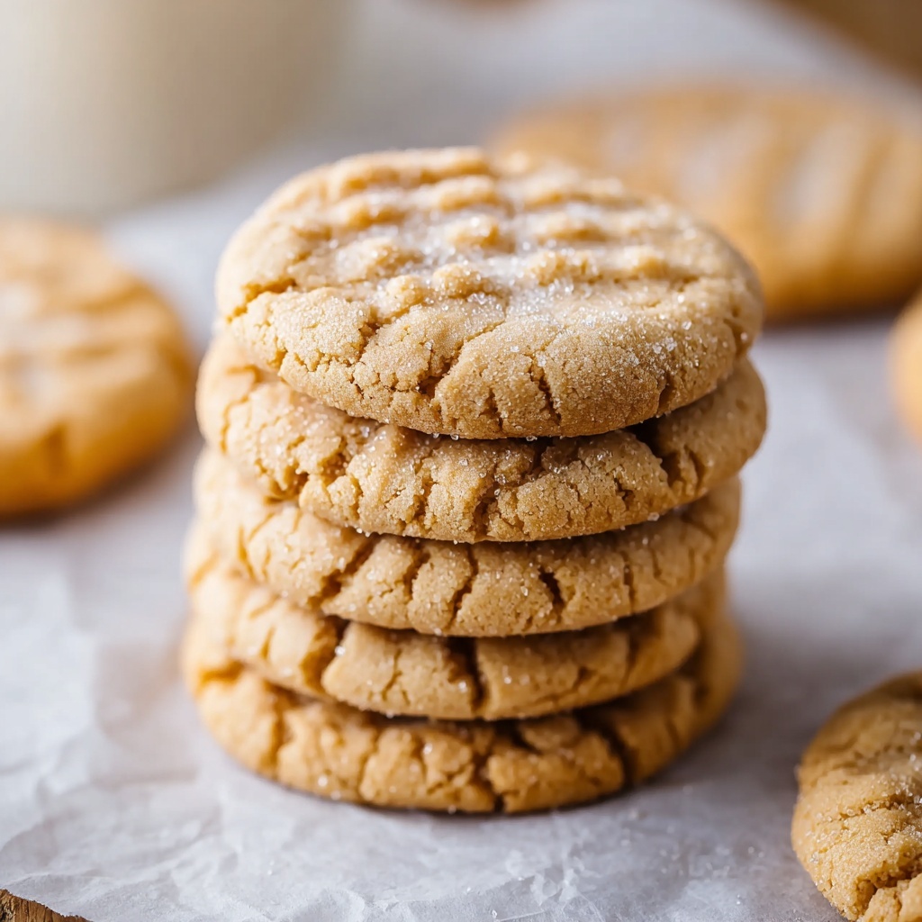 Crisp Peanut Butter Cookies Recipe - Recipe Image