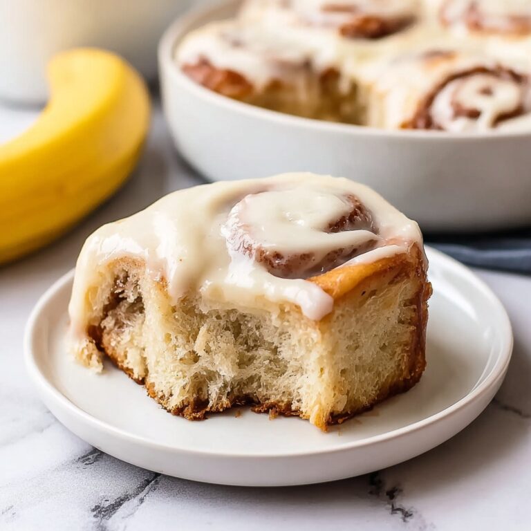 Banana Bread Cinnamon Rolls with Cream Cheese Frosting Recipe