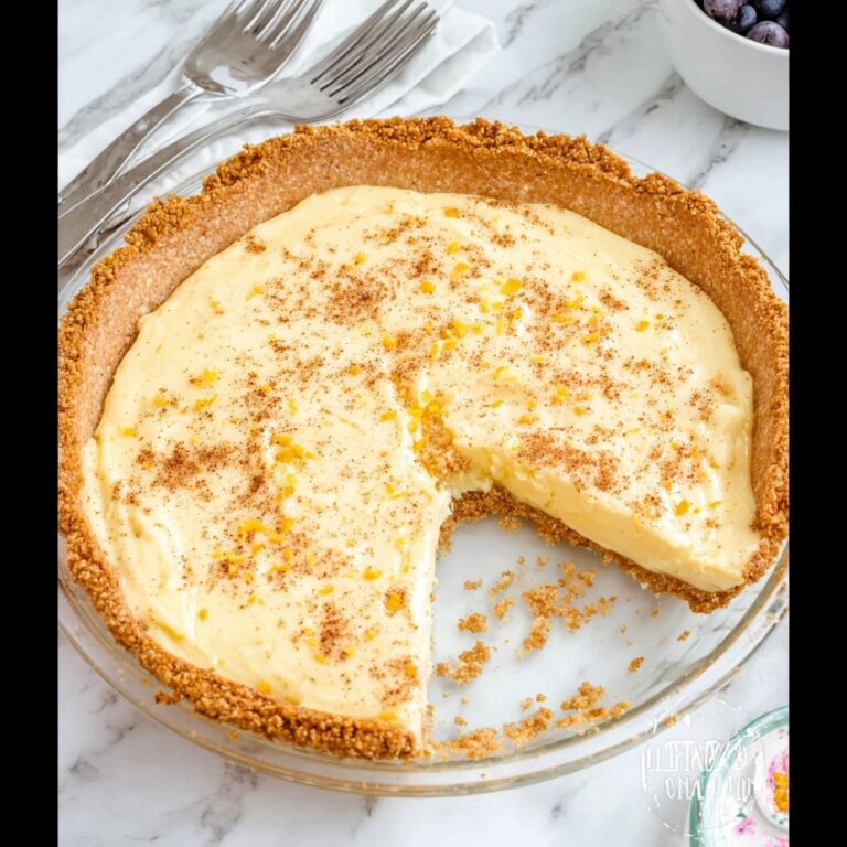 Old-Fashioned Custard Pie Recipe
